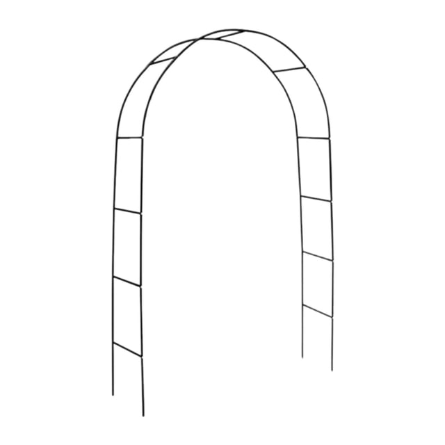 Diy Metal Garden Arch Trellis para rosas Vines Decoración de fiestas nupciales resistentes Negro