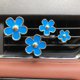 thumbnail image 5 of Clip de aromaterapia para salida de aire de automóvil, lindas flores de margaritas, aleación de metal, suministros de decoración de tobera con un paquete de tabletas de fragancia, 5 of 5
