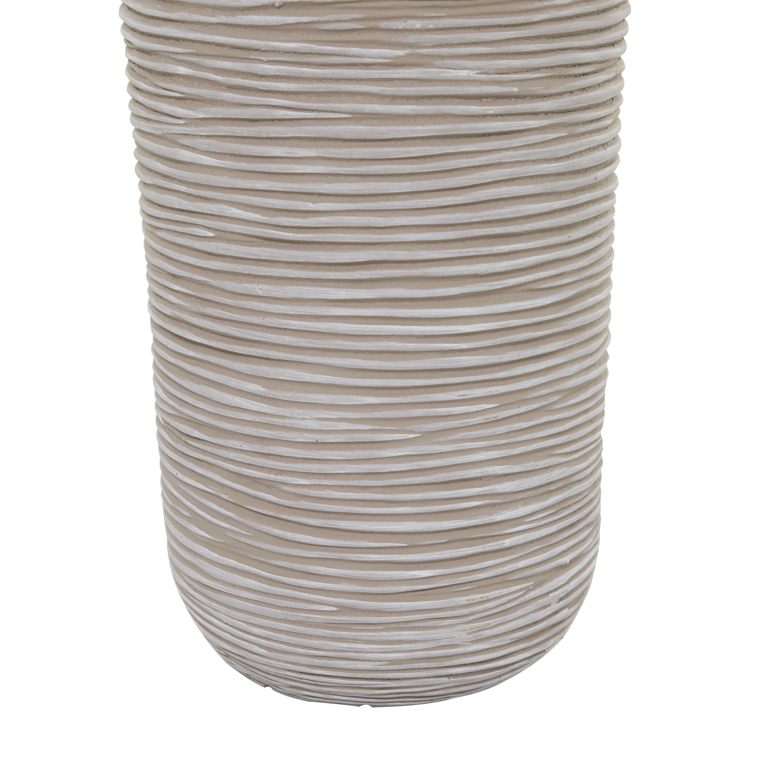 DecMode 45" Artificial Sago Palm Plant in Realistic Leaves and Beige Ceramic Pot