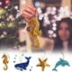 thumbnail image 1 of Adorno de vidrio marino en forma de corazón | Regalo de recuerdo de la amistad | Decoración colgante de Navidad hecha a mano | Colgante único en forma de corazón para amigos | Decoración del árbol, 1 of 3
