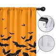 thumbnail image 4 of Blackout Kids Curtains,Halloween Bat Silhouette Pattern Childrens Insulated Curtains Set Of 2,Bedroom Essentials,Toddler Room Decor 52"x63", 4 of 5