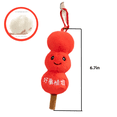 thumbnail image 3 of Cartoon Snacks Plush Toys Cute Sunflower Seed Chestnut HangingToys Funny Keychain Bags Decor, 3 of 5