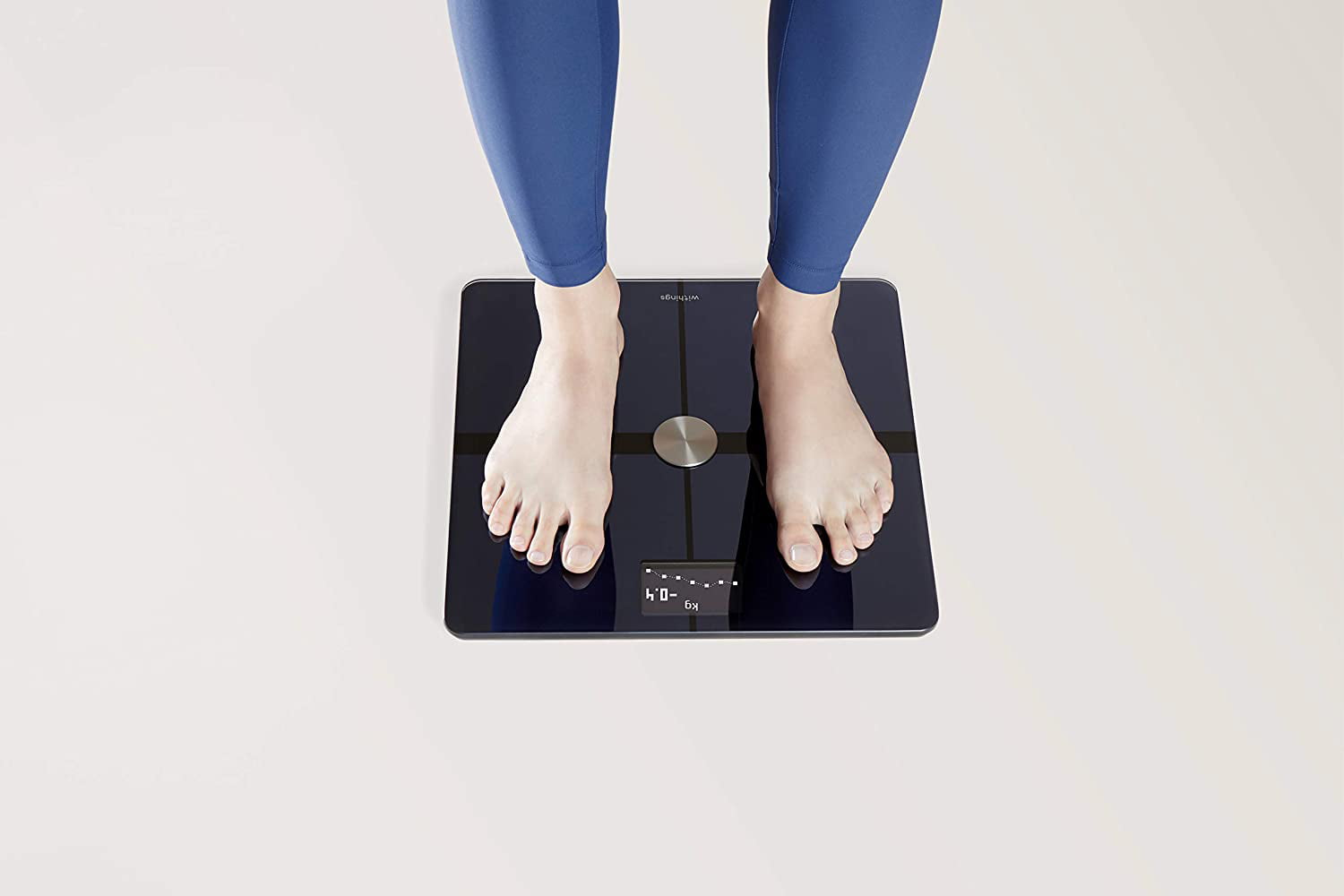 Withings Body+ - Digital Wi-Fi Smart Scale with Automatic Smartphone App  Sync, Full Body Composition Including, Body Fat, BMI, Water Percentage