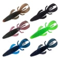 thumbnail image 6 of 50pcs 8cm/4.7g Sinking obstacle shrimp bait fishing worms Wacky lure 4# Is Green, 6 of 6