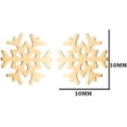 thumbnail image 2 of Hollow Snowflake Small Stud Earrings for Women Men Stainless Steel Tiny Winter Snow Flower Cartilage Piercing Studs Earring Minimalist Christmas Jewelry Gifts New Year, 2 of 8
