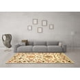 thumbnail image 3 of Ahgly Company Indoor Square Abstract Brown Contemporary Area Rugs, 4' Square, 3 of 4