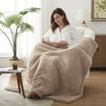 thumbnail image 4 of Westinghouse Electric Blankets Heated Throw Soft Cozy Sherpa Heating Blanket, 6 Heat Settings & 2-10 Hours Time Setting Camel Back Printing 50x60in, 4 of 7