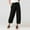 Black, variant on Azrian Pants for Women,Womens Plus Size Pants Casual Loose Solid Color Pockets Elastic Waist Comfortable Ankle-Length Trousers Pant