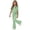 Green, variant on Mooqilaa Girls Outfit Sets Short Sleeve, 2 Piece Fashion Summer Girls Clothing Sets Pink Size 10-12