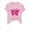 Pink, variant on Unity Crewneck Breast Cancer Shirt for Women Lightweight Jersey Knit with Interlocking Hearts Art