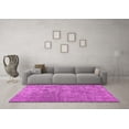 thumbnail image 3 of Ahgly Company Indoor Round Abstract Pink Contemporary Area Rugs, 3' Round, 3 of 4