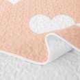 thumbnail image 5 of Erosebridal Orange Minimalist Heart Bed Spread Queen for Girls, Simple Love Shape Print Queen Coverlet Set, 3pcs, 5 of 7
