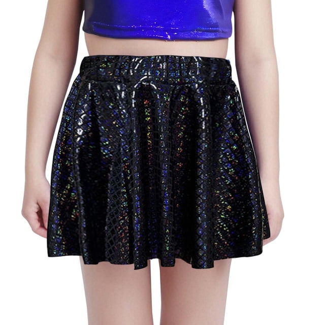 HNMKIU Robe de Danse pour Filles avec Design à Sequins pour Cheerleading et Événements de Performance - Tenue Élégante et Polyvalente pour Jeunes Danseuses