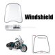 thumbnail image 1 of Parabrisas delantero Cola transparente a prueba para motocicleta Scooter, 1 of 7