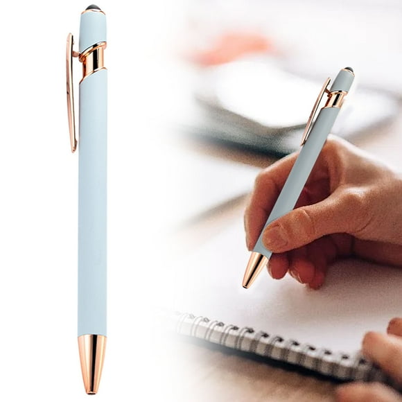 Under $1, Ballpoint Pen, Personalized Aluminum Retractable Pen with Velvet Case, Engravable for Office & Gifts, 10Ml Ink, Click Pen, Multi-Color by Goohae
