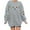 Light Gray, variant on Fiaer Christmas Women Sweatshirts Trendy Lights Decor Relaxed Fit Pullover Fall Crew Neck Long Sleeve Plus Size Tops Red XL