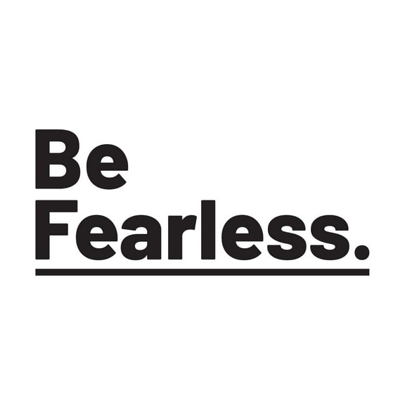 Be Fearless Joshua 1:9 Religious Bible Verse Vinyl Decal Wall Art Sticker Designs Vinyl Stickers For Home House Walls Rooms Windows Bedroom Decoration Size (12x12 inch)