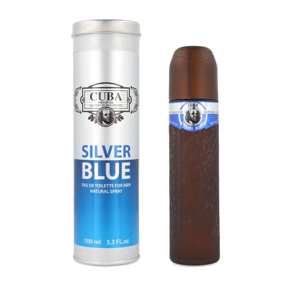 Cuba Silver Blue 100 Ml Edt Spray Cuba Cuba Silver Blue Eau De Toilette Spray 100ml/3.3oz