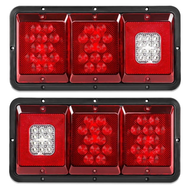 Luces traseras para remolque Yinaolan, 36 LED, triple función, 2 unidades
