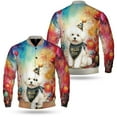 thumbnail image 3 of Hello 2025 Bichon Frise Celebrates Happy New Year Firework Balloon All Over Print 3D Baseball Jacket Bichons Dog Lovers Gifts Idea Bomber Jacket Softball - 02024, 3 of 6