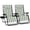 Sage Green Stripes, variant on Best Choice Products Set of 2 Extra Wide Zero Gravity Lounge Chair Recliners w/ Cup Holder - Black Stripes