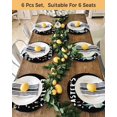 thumbnail image 4 of 15 Inch Round Placemats Set of 4, Black Gnomes Easter Non Slip Heat Insulation PP Table Mats, Eggs Botanical Carrot Pastoral Washable Place Mats for Kitchen Dining Party Table Decor, 4 of 7
