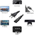 thumbnail image 5 of Premium 2-Prong AC Power Adapter Cord Cable Lead For Sony Playstation 4 PS4 PS1 PS2 PS3 Sega Saturn Xbox Dreamcast and Xbox one slim, 5 of 5