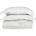 thumbnail image 1 of Egyptian Cotton 650 Thread Count Solid Duvet Cover Set  King/California King-White, 1 of 1