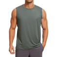 thumbnail image 1 of Remera sin mangas para hombre CRZ YOGA de secado rápido gris talla grande, 1 of 5