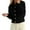Black, variant on Women Jacket Heart Buttons Knitted Sweater Solid Long Sleeve Cropped Cardigan Outerwear Trendy Clothes