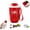 Red, variant on Coffee Vacuum Flask, 12oz Portable Stainless Steel Insulated Travel Mug, Smart LED Temperature Display, Stainless Steel Insulated Mug with Lid & Handle, 316 Stainless Wall Coffee Mug (Red)
