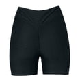 thumbnail image 3 of Gibobby Shorts Gym Mujer Pantalones de yoga para mujer Pantalones de entrenamiento de cintura alta Pantalones cortos deportivos casuales(Negro, L), 3 of 4