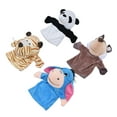 thumbnail image 2 of Juego de 4 marionetas de mano de animales, juguete interactivo para padres e hijos con boca móvil., 2 of 14