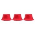 thumbnail image 2 of Minnieouse Women Men Bucket Cap Wide Brim Outdoor Protection Cotton Dressing Headwear Hat Adjustable Sports Headgear Adults rojo 3piezas Minnieouse CBP059503, 2 of 6