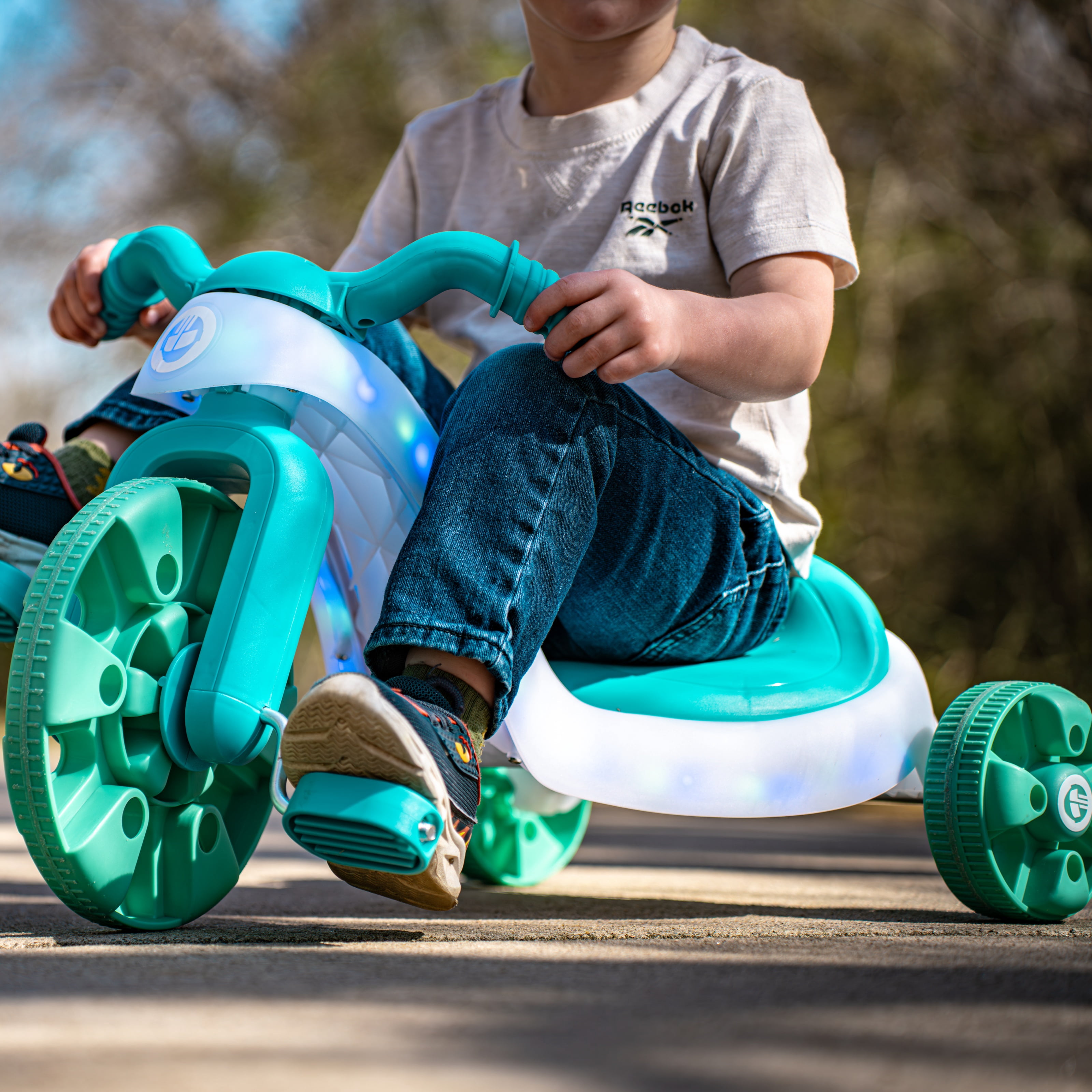 GOTRAX Light-Up 12" Kids' Trike in Teal Blue – Spark Fun & Adventure for Ages 3+