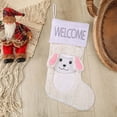 thumbnail image 3 of Christmas Stocking for Baby Girl First Holiday Festive White Knitted Keepsake, 3 of 3