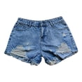 thumbnail image 6 of IROINNID Women's Casual Frayed Hem EL Sexy Denim Shorts Streetwear, 6 of 7