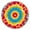 Colorful Tie Dye, variant on Colorful Tie Dye Flower Pattern Round Fitted Tablecloth with Elastic Edge,Dining Table Cover Waterproof,Outdoor Round Tablecloth for Camping,Dining,Indoor and Outdoor