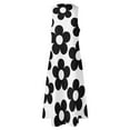 Black and White Flower Blossoms Long Dress wedding guest dress 2024