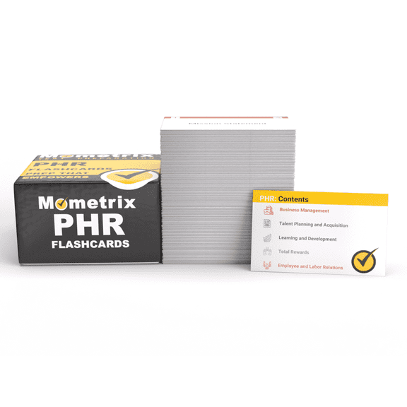 PHR Study Cards 2023-2024: PHR Exam Prep and Practice Test Questions for the Professional in Human Resources Certification [Full Color Cards]