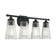 thumbnail image 4 of Chantilly 4-Light Bathroom Vanity Light in Matte Black, 4 of 5