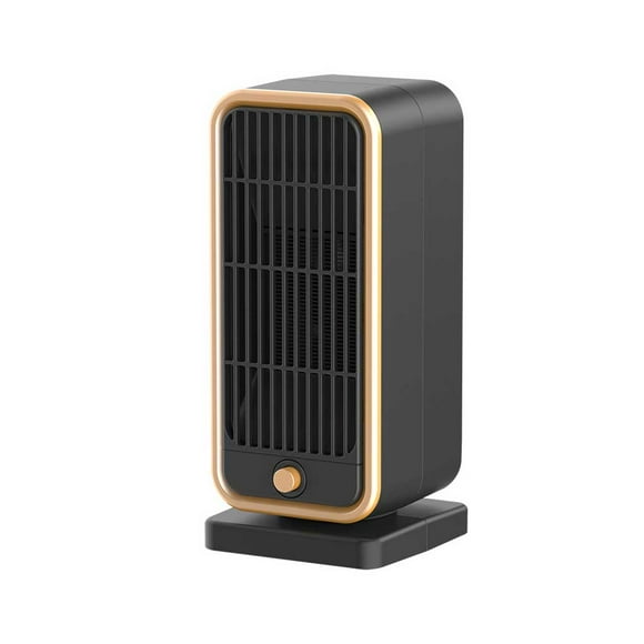 Bewildely Calentador eléctrico ABS portátil PTC calentamiento rápido gran angular 500W interruptor de botón reemplazo dormitorio sala de estar Accesorios para electrodomésticos Enchufe de la UE Bewildely HA069305-01