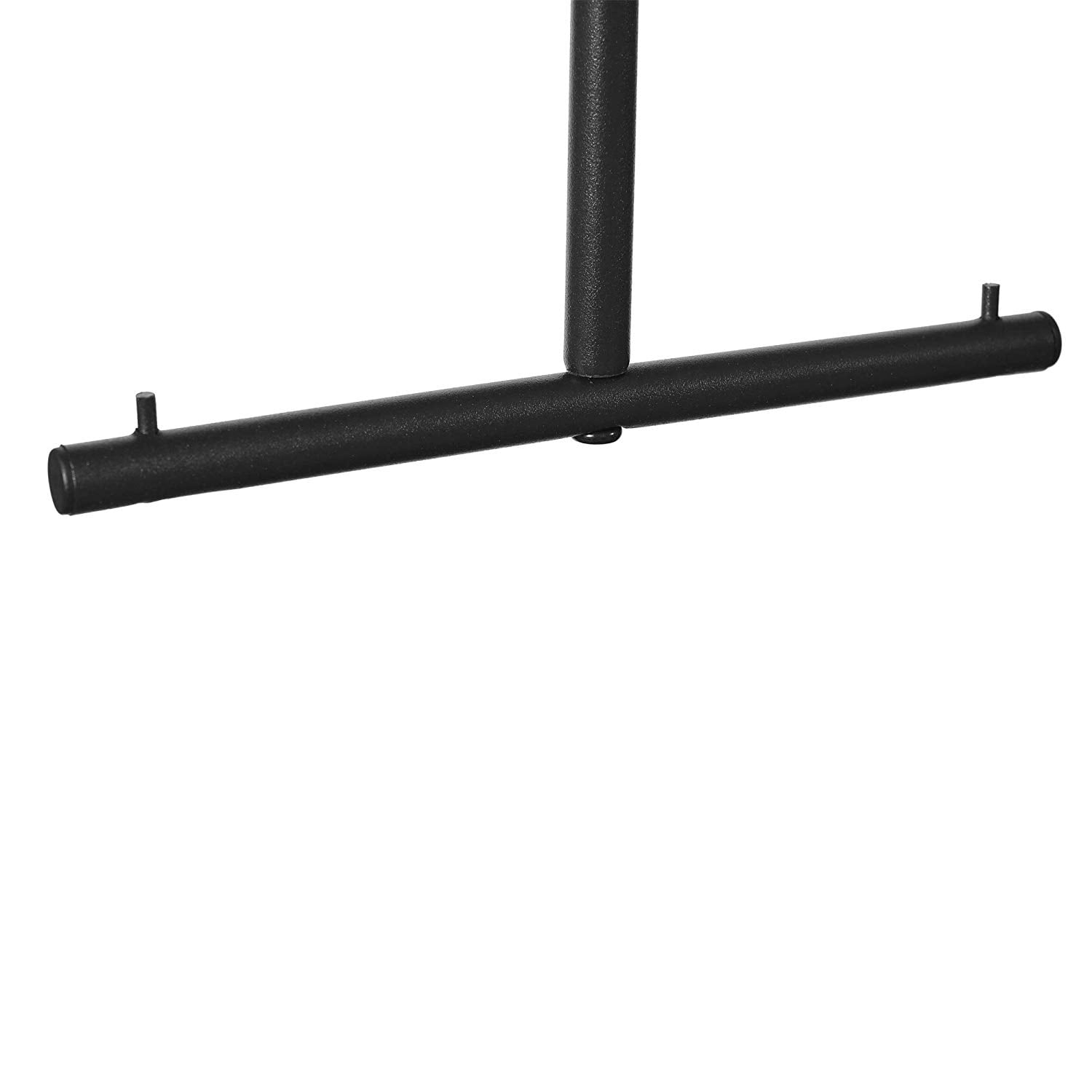 Furinno Garment Rack with Shelves, Metal, Plastic and Wood, Antique Espresso