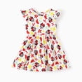 thumbnail image 5 of Disney Baby Girls Clothes Bamboo Viscose Minnie Mouse Floral Dress and Graphic One-Piece Romper 2 Pack Outfit Shower Gift Newborn 0-3 Months, 5 of 10