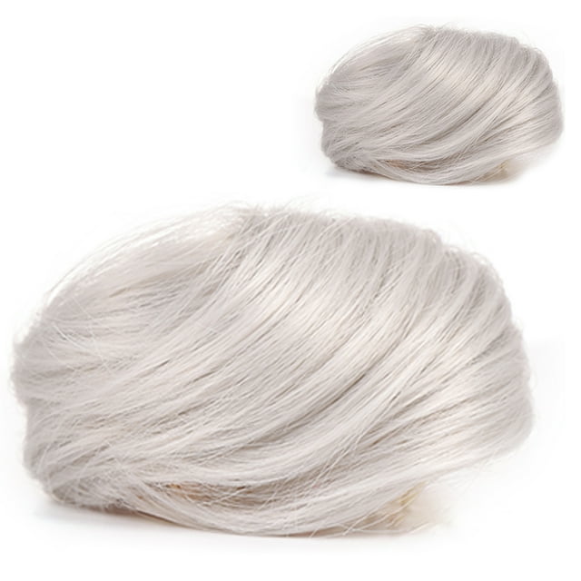 Pièce de Cheveux Chignon Décoiffé à Clipser Extensions de Cheveux à Griffes Queue de Cheval Naturelle Peignes Synthétiques Ajout de Volume Capillaire pour Femmes