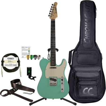 Sawtooth Classic ET 60 Ash Body Electric Guitar with Gig Bag and Accessories, Surf Green