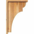 thumbnail image 3 of 6"W x 14"D x 22"H Yorktown Rough Sawn Corbel w/Backplate, Western Red Cedar, 3 of 9