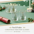 thumbnail image 2 of Spode Christmas Tree 14oz Double Old Fashioned Glasses, Set of 4 - Festive Holiday Drinkware with Rustic Christmas Design, Excellent for Whiskey at Holiday Gatherings and Cozy Celebrations, 2 of 7