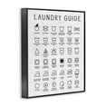 thumbnail image 2 of Stupell Industries Rustic Lodge Laundry Guide Simple Shapes Diagram Distressed Pattern Black Framed Giclee Art, 11 x 14, by Lettered and Lined, 2 of 7