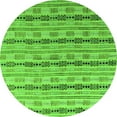 thumbnail image 1 of Ahgly Company Indoor Round Abstract Green Modern Area Rugs, 8' Round, 1 of 4